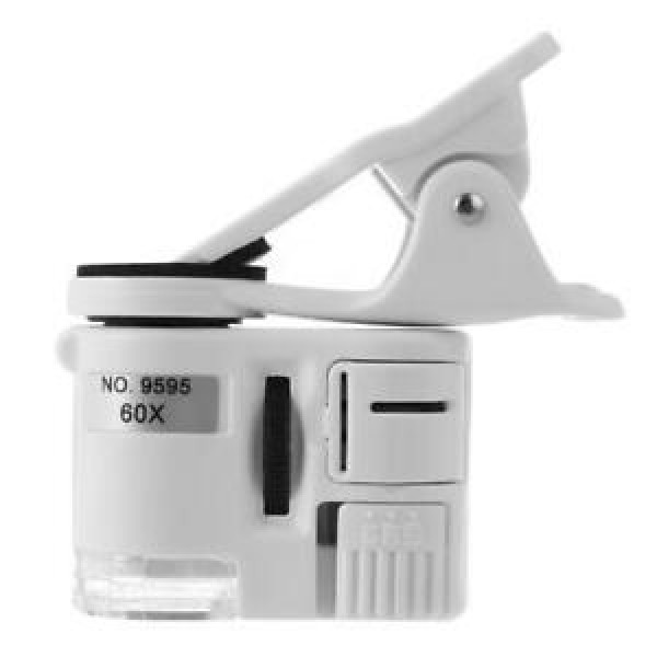 60x Clip On Phone Microscope